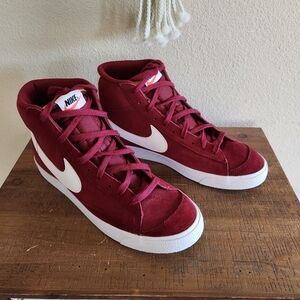 Nike Mens Blazer Mid '77 Suede CI1172-601 Team Red White Size 10.5